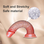 5.7 Inch Silicone Realistic Small Thin Slim Dildo For Beginner, 5 Inch Soft Mini G-Spot Anal Dildo No Balls With Suction Cup, Real Skin Feel Tiny Prostate Shower Dildos Adult Sex Toy For Women Men Gay