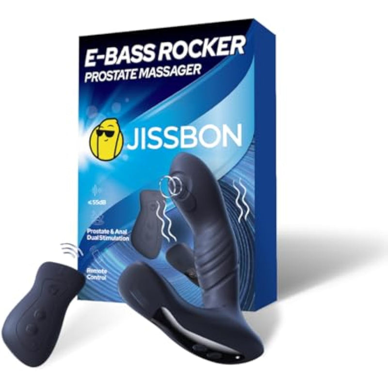 E-Bass Rocker Prostate Massager Anal Vibrator Anal Plug Anal Sex Toys With 20 Pleasure Modes Remote Control Prostate Massage Thrusting Dildo Sex Toys For Men