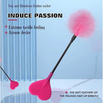 Flirting Feather Hand Pat Adult Sex Products Sm Heart Shaped Beater Romantic Sexy Toys(Pink)