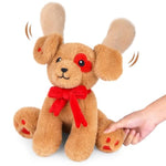 Love Dog Stuffed Animal - Interactive Stuffed Dog Toy With Air Pump To Make Ears Stand Up, Funny Birthday Gifts For Kids Girlfriend