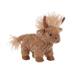 Charming Highland Cow Plush Stuffed Animals For Kids, Soft Cute Plush Toys For Baby Girl And Boy, Fluffy Charming Highland Cow Brown 8.7 Inches
