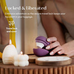 Liberty 2 Pleasure Air Clit Sucker | Clitoral Stimulator | Sucking Vibrator for Women & Couples | Clitoris Suction Sexual Pleasure Device | Adult Sex Toys for Woman | Use Lube | Purple