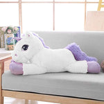 Big Unicorn Stuffed Animal Giant Stuffed Unicorn Plush, Soft Cute Pillow For Girls Kids, Christmas Birthday Gift, White 24"