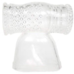 Male Masturbation Attachment for Wand Vibrators - Penis Stimulation Sleeve with Textured Design