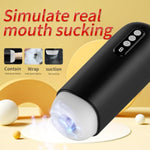 Automatic Sucking Male Masturbators Cup Adult Toy Sex Toys With 8 Vibration & Suction Penis Pump Pocket Pussy Male Stroker Vibrator With 3D Realistic Textured, Blowjob Toy Male Sex Toys For Men
