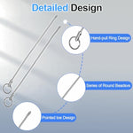 Stainless Penis Plug Urethra Sounding With Cockring Different Size Urethral Dilator Sex Toy For Male Masturbating Rod Bladder Stimulation (4Mm)