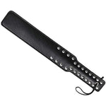 Quality Studded Spanking Paddles, 14.7Inch Faux Leather Paddle For Adults Sex Play, Black