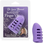 Dr. Laura Berman Rechargeable Finger Vibe Made With Waterproof Silicone Purple - Se-9730-20-2