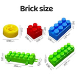 2025 Latest 177 Pcs 1 * 1-1 * 3 Inch Large Building Blocks For Toddlers Ages – Brick Set With Cars & Baseplate, Educational Stem Toy For Kids,1 2 3 4 5 6 Blocks (177Psc+2 Boards)