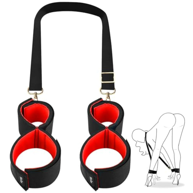 Sex Toys Bdsm Kit Bondage Restraints For Couples, Wrist And Ankle Cuffs Sex Straps Set Leg Spreader Straps Sex Restraints For Sm Players