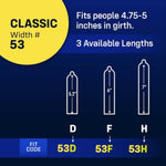 Custom Fit Condoms for Maximum Pleasure - Classic Size 53F: 6" Long