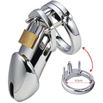 Flat Chastity Cage Lock For Men, Good Concealment, Penis Cages For Man,Couples Bondage Sm Sex Toys (40+45+50)