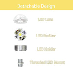 2 Pcs Miniature LED Lighting Kit for Model Houses & DIY Craft Projects