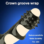 Penis Sleeve Male Sex Toys For Men, Reusable Penis Extension Cock Sleeve With Ball Stretcher, Super Stretchy Penis Extender For G Spot Stimulation, Silicone Penis Ring Adult Sex Toys For Couples