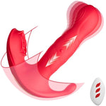 Thrusting And Flapping Wearable Panty Vibrator Remote Control G-Spot Dildo With 7 Wiggling Modes Adult Sex Toy For Women, Clitoral Stimulator Vibrating Panties