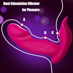 Wearable Dildo Vibrator Adult Sex Toys For Women, Clitoral G-Spot Vibrators Long Distance App Remote Control Dual Motors Panty Stimulator With 10 Powerful Vibrating Modes Vibrator