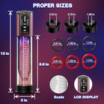 Penis Pump Male Sex Toys Electric Vacuum Pump With 4 Powerful Sucking And 6 Penis Ring, Adult Sex Toys For Men Dick Enlarger Erection