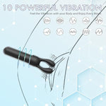 Bullet Vibrators For Women, Mini Vibrator Comes With 3 Different Silicone Heads, Ipx7 Waterproof, Usb Rechargeable - Personal Massager With 10 Vibration Settings (Black)