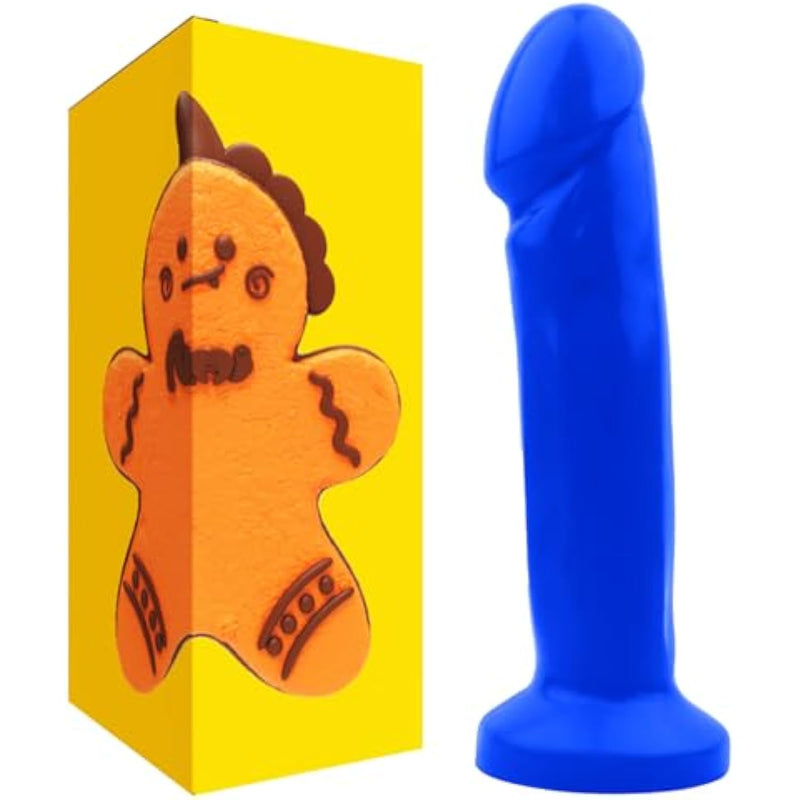 7.4 Inch Realistic Silicone Dildo, Body-Safe Material Huge Dildos For G Spot And Vaginal Stimulation With Strong Suction Cup, Anal Sex Toys For Women And Men(Blue)