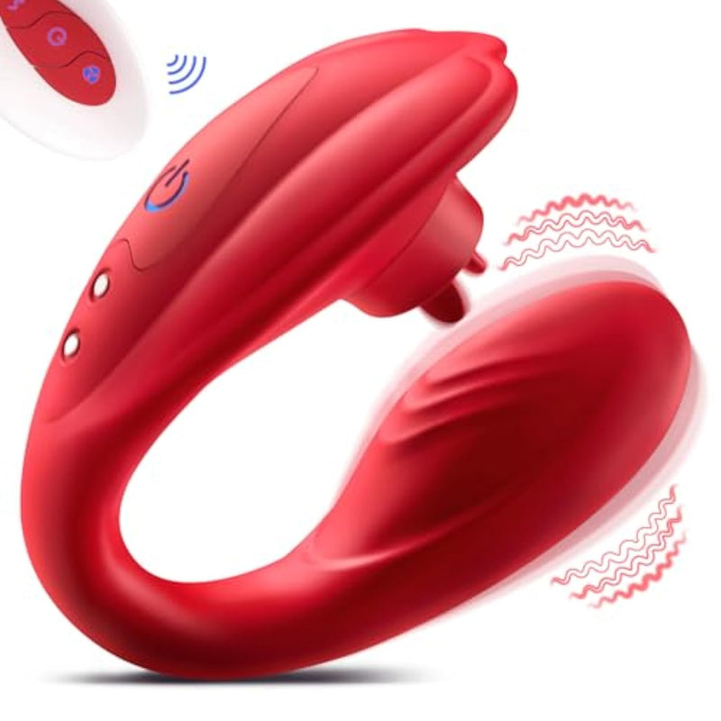 Sex Toys Vibrator With Remote Control - Wearable Vibrator Sex Toys For Women With 10 Licking And Vibration Modes For Without Hand Stimulation Cilt G-Spot, Adult Sex Toy & Games For Women Or Couples