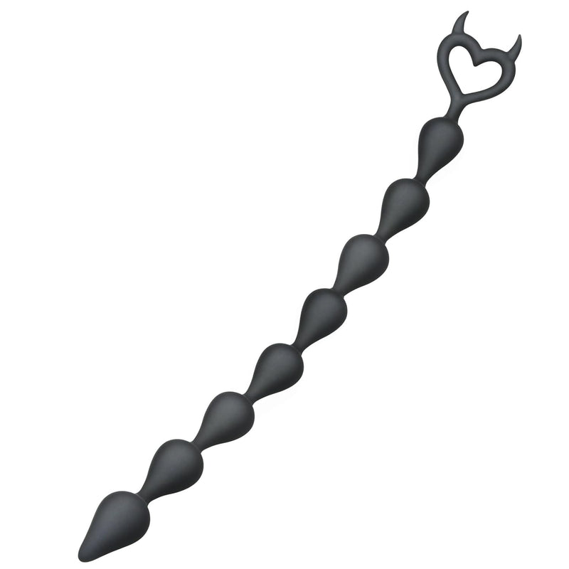 Silicone Anal Beads Anal Chain With 8 Balls And Heart-Shape Pull Loop Butt Plug Anal Training Sex Toys Prostate Massager G-Spot Stimulator For Men Women Couples