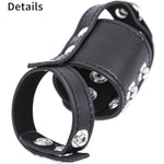 Leather Cock Cage Cbt Chastity Belt Cock Ring Penis Sleeve Cage Cock And Ball Torture With Scrotum Separator Restraints Bondage Gear & Accessories Penis Punish Bdsm Penis Exercise For Couples Men