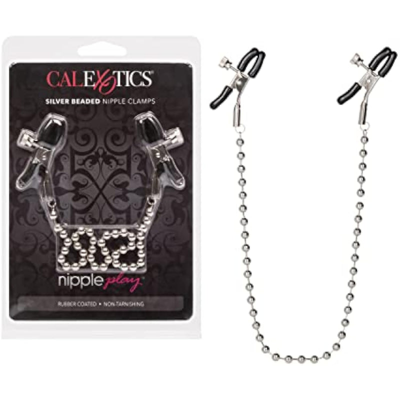 Nipple Play Silver Beaded Nipple Clamps