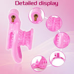 Inverted Chastity Cage Sex Toys Cock Cages Includes 4 Different Sized Rings With Invisible Lock For Penis Bondage Male Chasity Device Breathable Lightweight Portable (B,White)