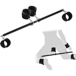 Spreader Bar Detachable Sex Toys Restraints Bondage, Adjustable Bdsm Bondages With Soft Feather Handcuffs & Ankle Cuffs, Adult Fetish Expandable Sm Kits Black For Couples…