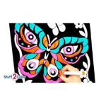 Fuzzy Velvet Coloring Poster for Kids and Adults - Arts and Crafts Activity for All Ages
