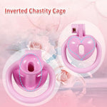 Inverted Chastity Cage with Invisible Lock - Male Sex Toy for Bondage and Penis Confinement