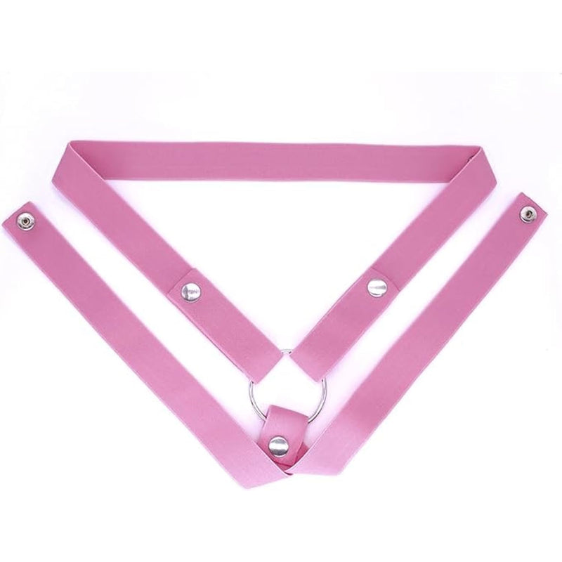 Male Chastity Device Auxiliary Belt Accessories, Adjustable Rope- Way Widen Elastic Band With Penis Ring, Sex Toy Sexy Underwear For Men (3, Pink)
