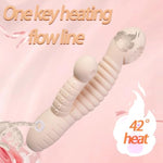 8.26" Octopus Fantasy Dildo Heating Rechargeable Vibration,Liquid Silicone G Spot Anal Massage Wand 10 Vibratory Modes Waterproof Toys, Prostate Massager Usb Rechargeable Couple Female Men