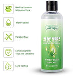 Aloe Personal Lubricant, Organic Water Based Long Lasting Lube For Sex, Sexual Lubricant For Sensitive Skin 8 Oz- Paraben Free