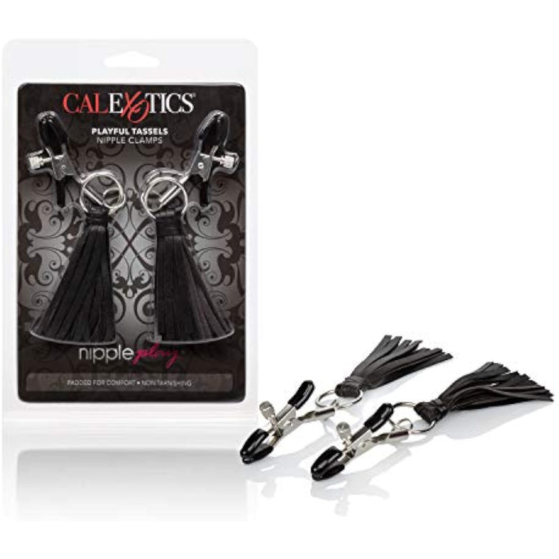 Nipple Play Playful Tassels Nipple Clamps - Black