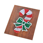 Christmas Pin String Art Kit for Kids and Adults - Cane - No Frame Required