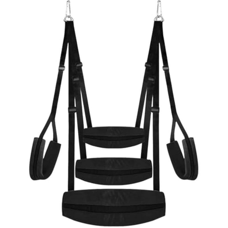 Sex Swing For Couples Bdsm Sex Toys Sex Swings With Wild Seat Adjustable Sex Straps Wild Cushion Thick Fluff For Adult Sex Restraint Swing Sex Furniture For Bedroom Hold Up 800Lbs Black