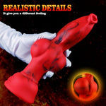 Large Knot Dog Dildo with Strong Suction Cup for Anal and Vaginal Play