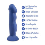 Blush Avant D12 Suko 8" G-Spot Dildo, Artisan - Dual Density, Ultrasilk Platinum Silicone Cock, Curved Shaft - Suction Cup, Strap-On Compatible, Adult Sex Toy Penis For Women, Men & Couples - (Blue)