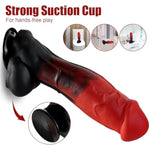 2.5" Diameter Thick Realistic Dildo Sex Toy For Women, 10.2" Soft Silicone Clitoral Vagina Anal G-Spot Stimulator With Strong Suction Cup, Huge Lifelike Penis Cock Masturbator For Couple Man