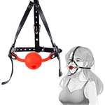 Bondage Head Bdsm Mouth Gag Mask Sex Ties Sm For Women Mouth Ball Gag Extreme Sm Bondage Breathing Mouth Head Harness With Big Fetish Gag Ball Bondage Restraint System Sex Toy