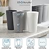 Newport 20 ounce Unbreakable Plastic Stackable Water Tumblers in Grey Stone | Set of 12 Drinking Cups | Reusable, BPA-free, Made in the USA, Top-rack Dishwasher and Microwave Safe
