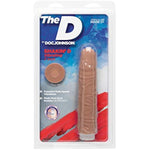 Doc Johnson The D Shakin' Vibrating Dildo, Caramel, 7 Inch