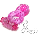 Male Vibrating Cock Rings With Pellet Clitoral Stimulator, Vibrating Penis Ring Adults Sex Toys For Men Delay Ejaculation Enhance Women Sexual Pleasure