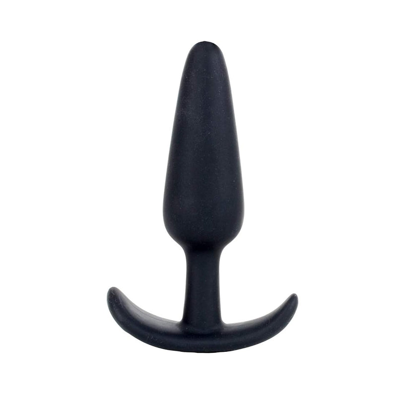 Mood - Naughty 1 - Silicone Anal Plug - Large - 4.9 In. Long And 1.3 In. Wide - Tapered Base For Comfort Between The Cheeks - Large - Black