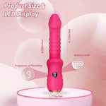 Thrusting Dildo Vibrator Sex Toys, G Spot Vibrator Women Sex Toys With 9 * 9 Thrusting & Vibrating Modes, Mouth Shaped Realistic Dildos Adult Toys With Led Display, Adult Sex Toy & Games
