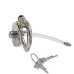 Inverted Chastity Cage Flat Metal Male Chastity Device Steel Cock Cage For Men Bdsm Bondage Negative Penis Cage Sex Toys For Couples (50Mm/2In)