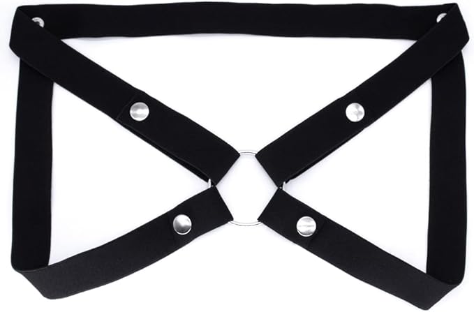 Male Chastity Device Auxiliary Belt Accessories, Adjustable Rope-Four Way Widen Elastic Band With Penis Ring, Sex Toy Sexy Underwear For Men