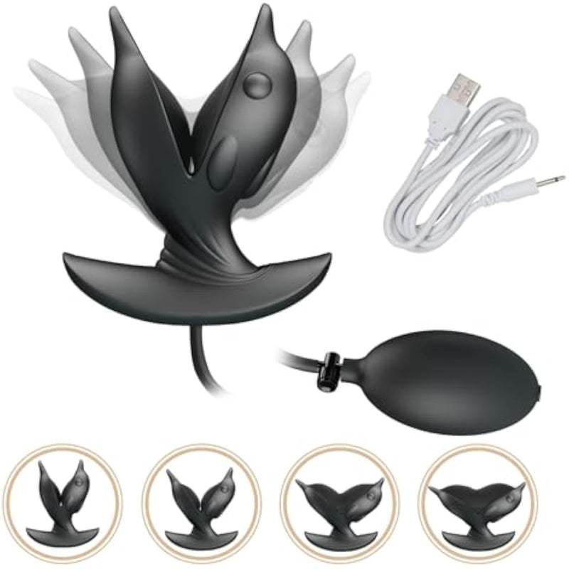 Silicone Inflatable Analplugs For Couples Expansion Vibrating Buttplugs For Prostate Massage Anal Vibrator Sex Toys For Anal Training