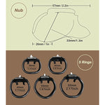 Male Chastity Cgae Chastity Device - Ht-V5 Lightweight Vertical Invisible Lock Cock Cage For Men With Rings & Keys Adult Sex Toys For Male Penis Exercise And Abstinence Nub (Black,36Mm Ring)